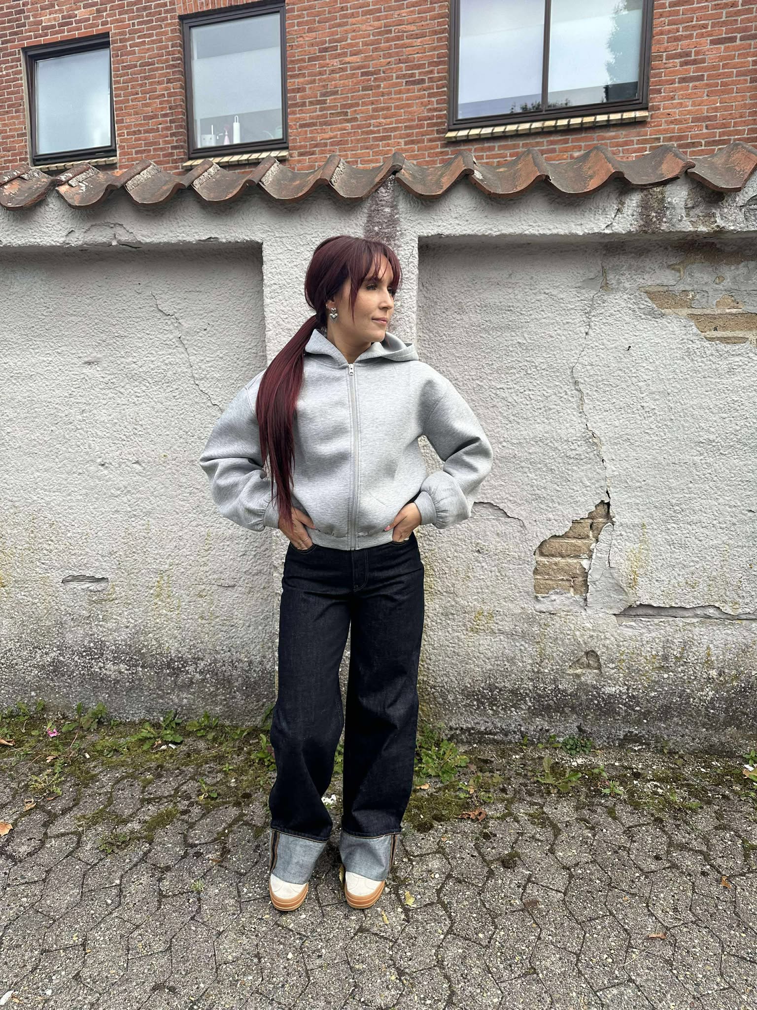 PCBUCUBA Sweatshirt - Light Grey Melange